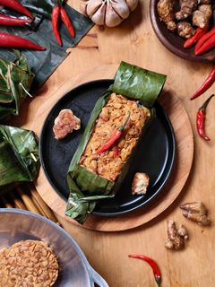 Foto resep Tempe Sambal Kencur (dalam bentuk Nasi Bakar)