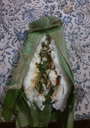 Foto resep Nasi bakar ikan tongkol bumbu bali