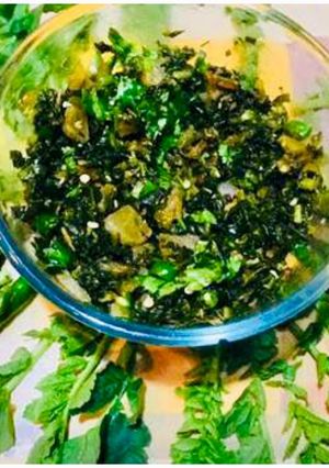 A picture of Radish Leaves Bhaji.