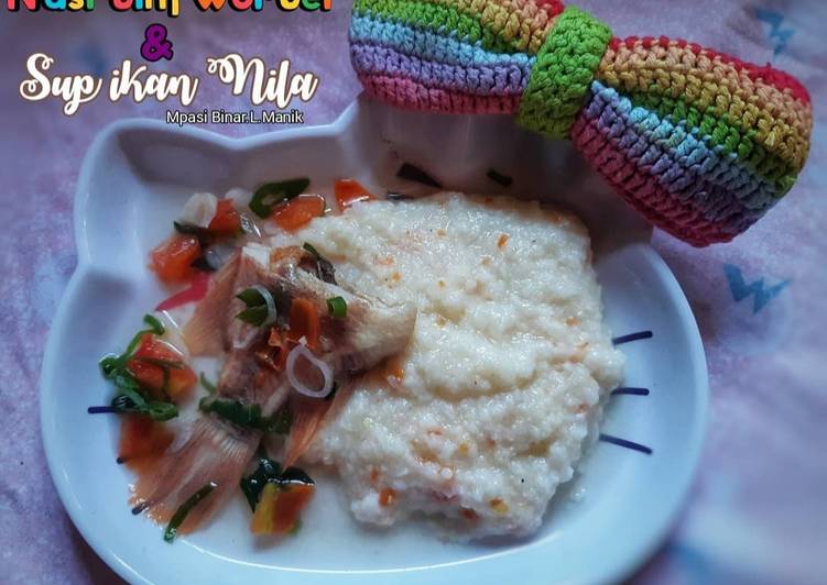 Resep Nasi tim wortel dan Sup ikan nila yang Sempurna