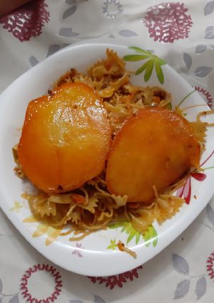 عکسی از دستور ماکارانی قارچ و گوشت