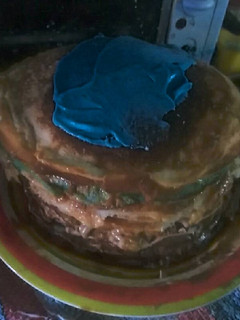 Una foto de Torta helada de panqueques