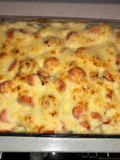 Una foto de Coliflor y zanahorias gratinadas con salsa blanca