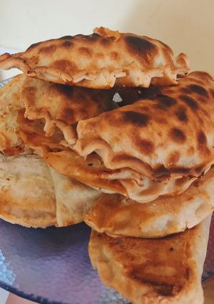 Una foto de Empanadas de soja texturizada 🥟🌱