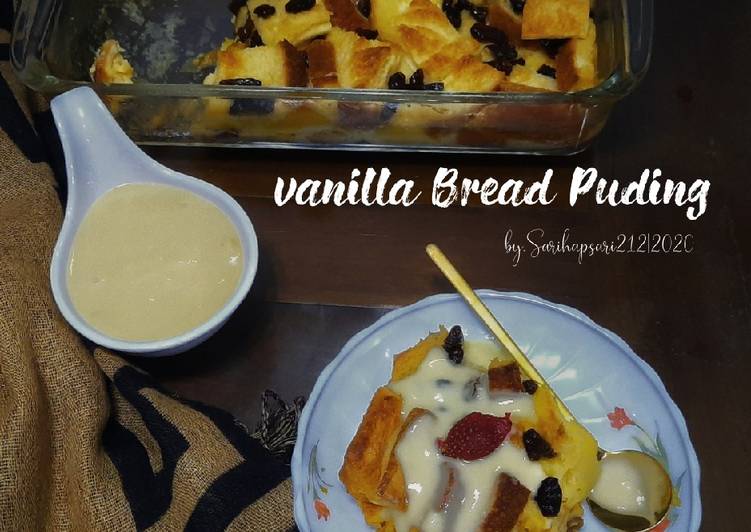 Resep Vanilla bread puding Enak dan Antiribet