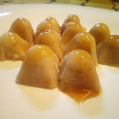 A picture of Banana ice cream cubes.