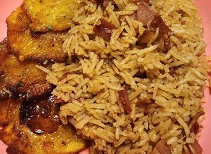 Una foto de Arroz con Bacon y otras cositas