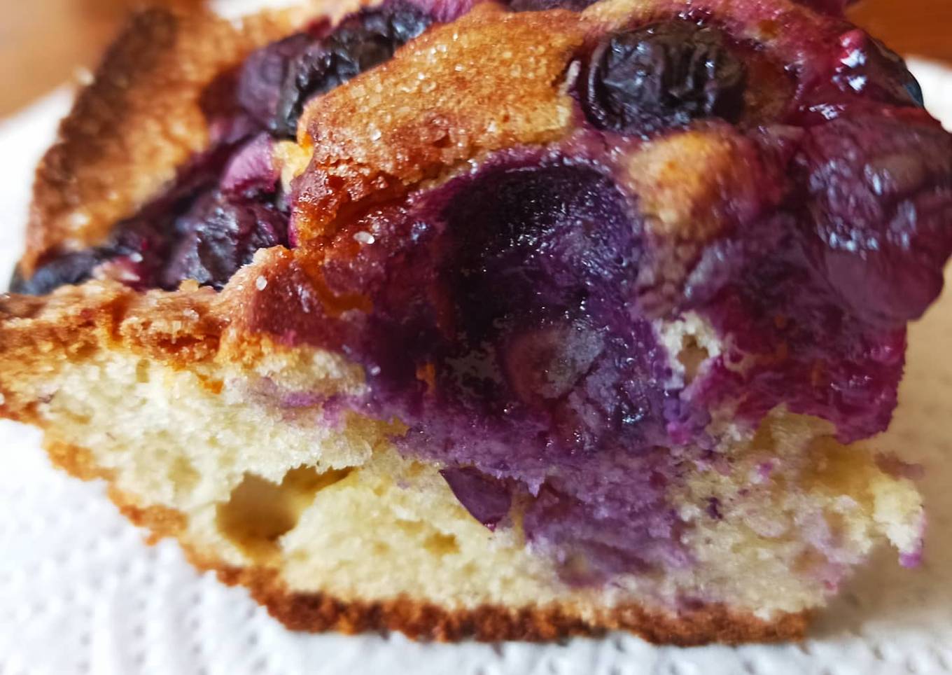 Bizcocho de arándanos