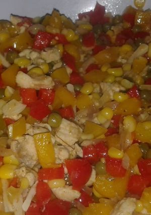 Foto resep Ayam lada polong paprica