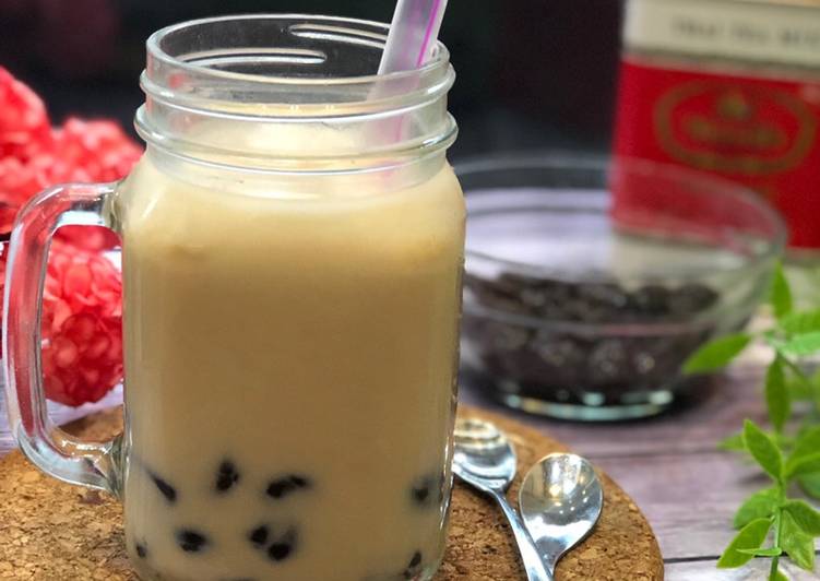 Cara Gampang Menyiapkan Bobba Thai Tea ala Tiger Kitchen yang Bisa Manjain Lidah