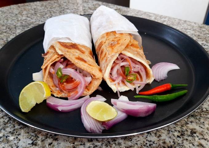 Egg kathi roll Recipe