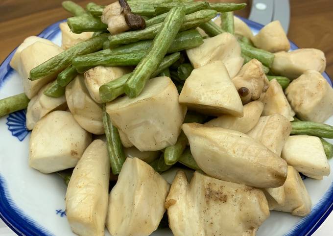 氣炸杏鮑菇 四季豆食譜by Ellen Yeh Cookpad