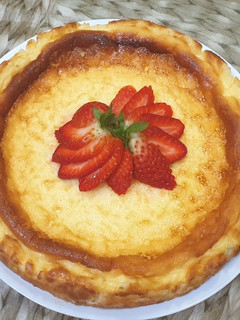 Una foto de Tarta de queso La Viña