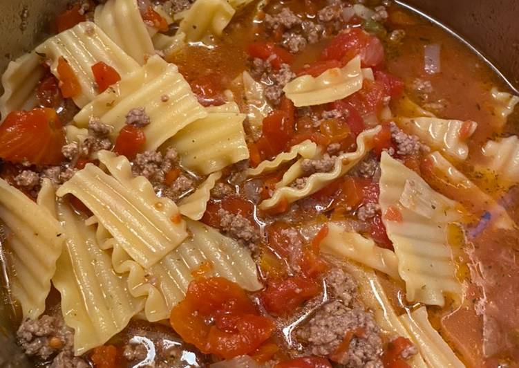 Easiest Way to Make Super Quick Homemade Lasagna Soup