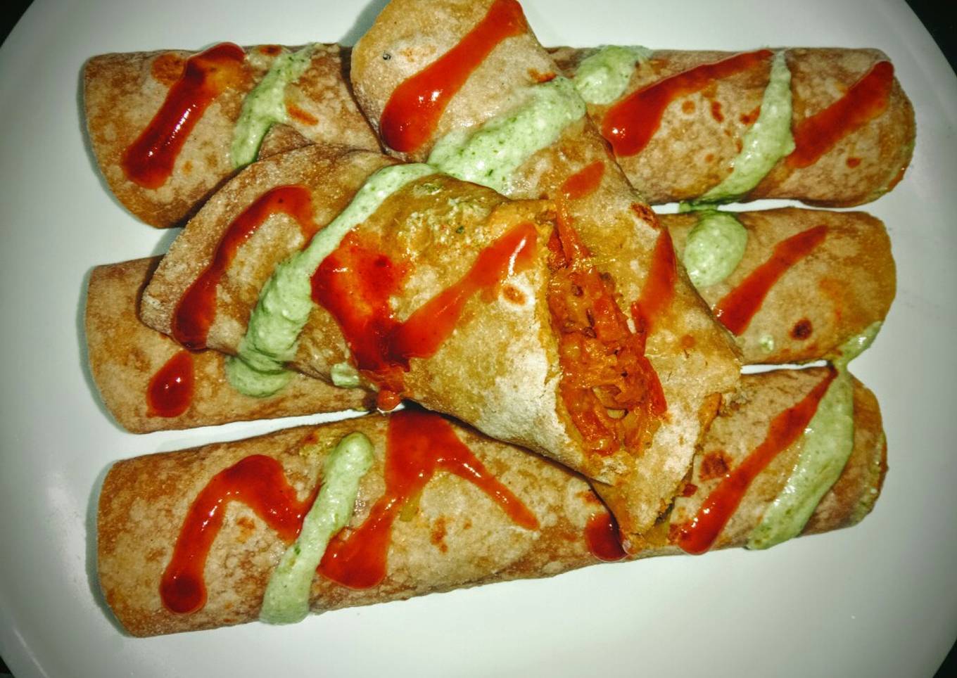 Healthy kathi roll
