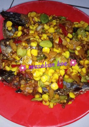 Foto resep Ikan kembung tumis pete with jagung manis