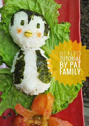 Foto resep Bento Tutorial (Penguin)