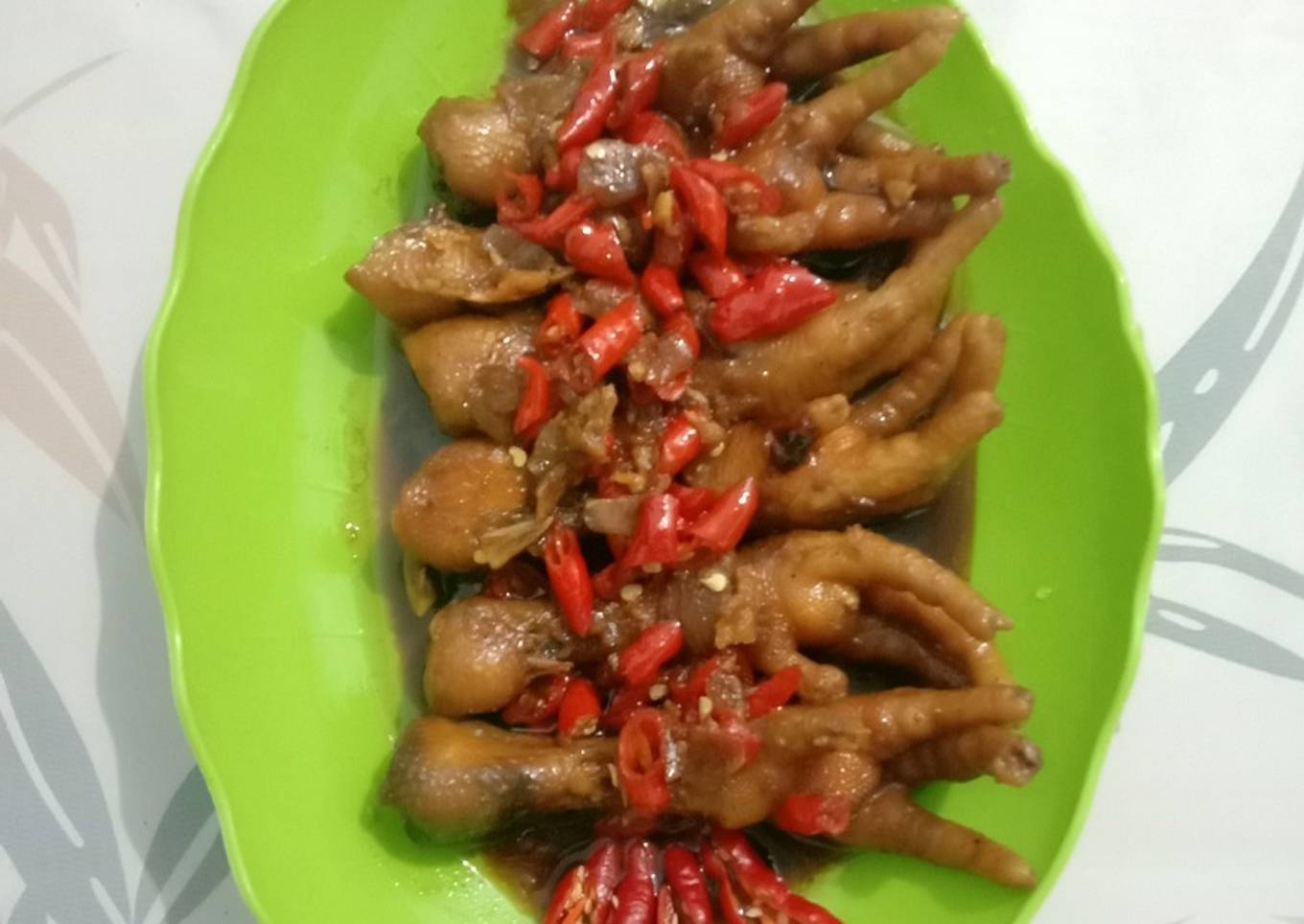 Ceker kecap pedas