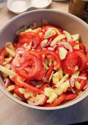 Paradicsomsaláta recept fotója
