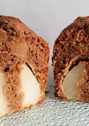 Une photo de Cake poire chocolat