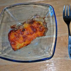 A picture of Cheesy Potato Mushroom Burger Bake.