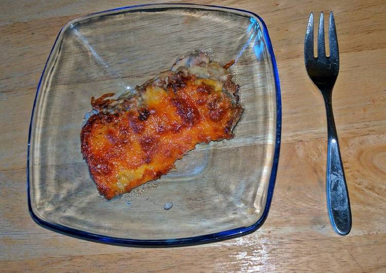 How to Prepare Award-winning Cheesy Potato Mushroom Burger Bake