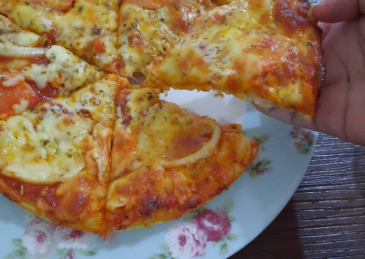 Pizza sosis mozarella empuk