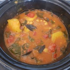 A picture of My Chick Pea & Spinach Curry.