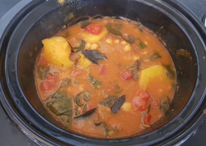 Easiest Way to Prepare Homemade My Chick Pea &amp; Spinach Curry