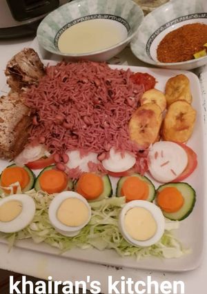 A picture of Rice and beans(Garau garau).