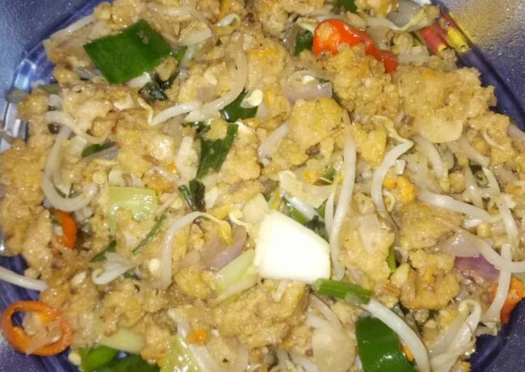 Tumis Toge dan Oncom