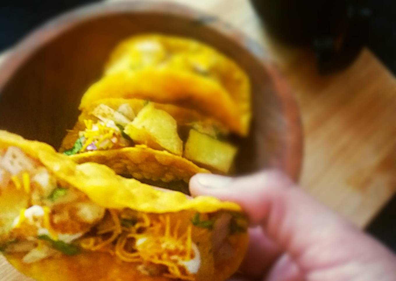 Potato chat tacos