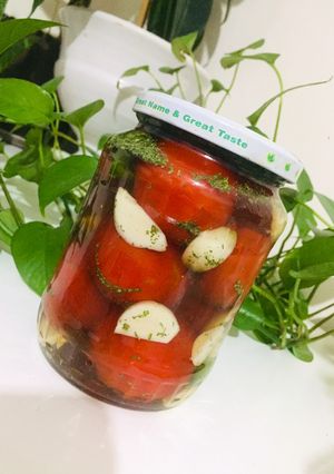 عکسی از دستور ترشی گوجه