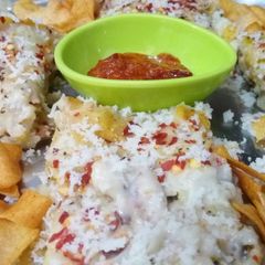 A picture of Nachos lasagna.