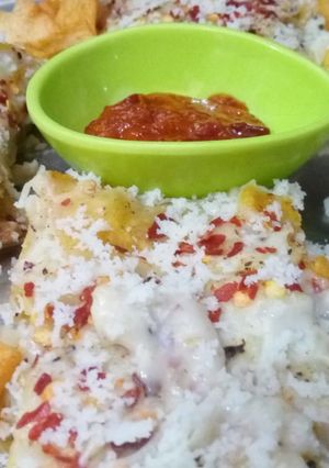 A picture of Nachos lasagna.