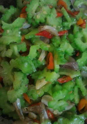 Foto resep Tumis pare teri pedas