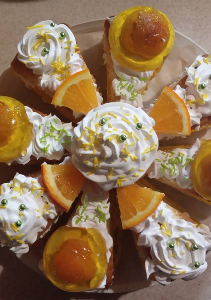 Тортик бісквітний 🍰 з желе