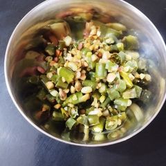A picture of String beans sabji.