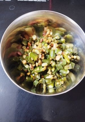 A picture of String beans sabji.
