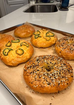 A picture of Homemade Bagels.