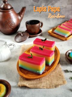 Foto resep Kue Pepe Rainbow