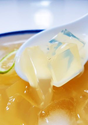 蜂蜜檸檬石花凍（寒天） 的食譜成品照片
