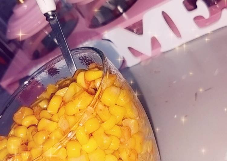 ذره على النار شهية 🌽 😋