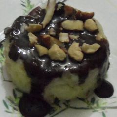 A picture of Baked kheer pudding.