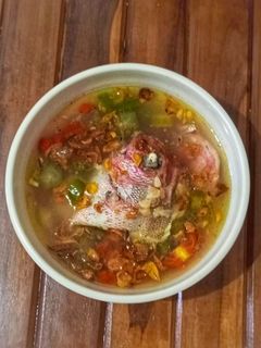Foto resep Kepala Ikan Kakap Merah Kuah Asam