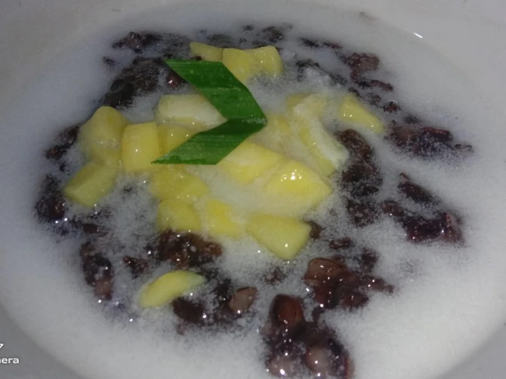 Cara Mudah Membikin Resep Bubur Ketan Hitam kuah Santan Nangka yang Uenak Anti Ribet, Mantap Sekali