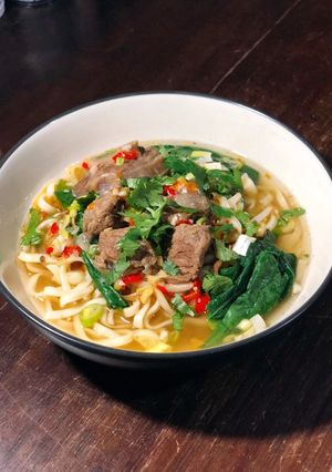 Foto resep Spicy Beef Noodle Soup ala Vietnam 🇻🇳
