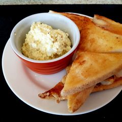 A picture of Egg & Cheese Dip with Toast 😉.