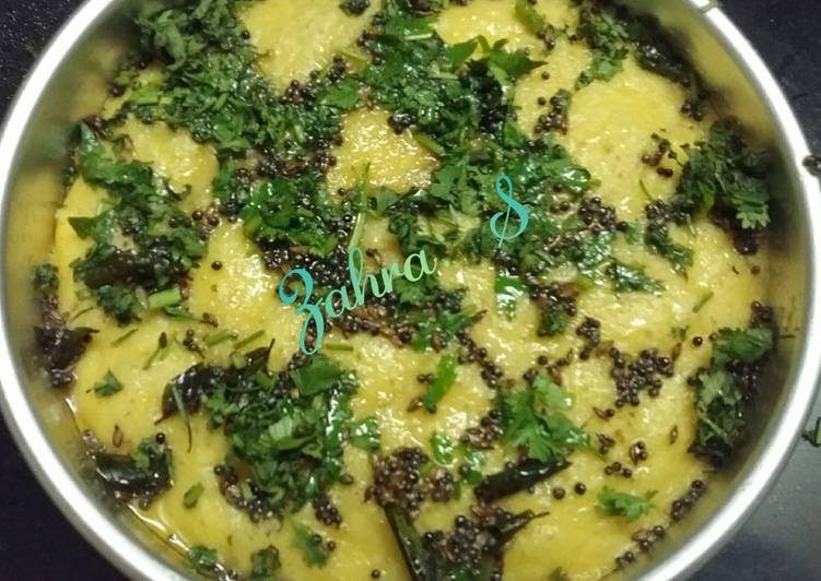 Steps to Prepare Quick Instant Besan Dhokla