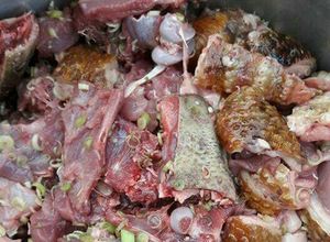 Hình của món Nhím giả cầy.